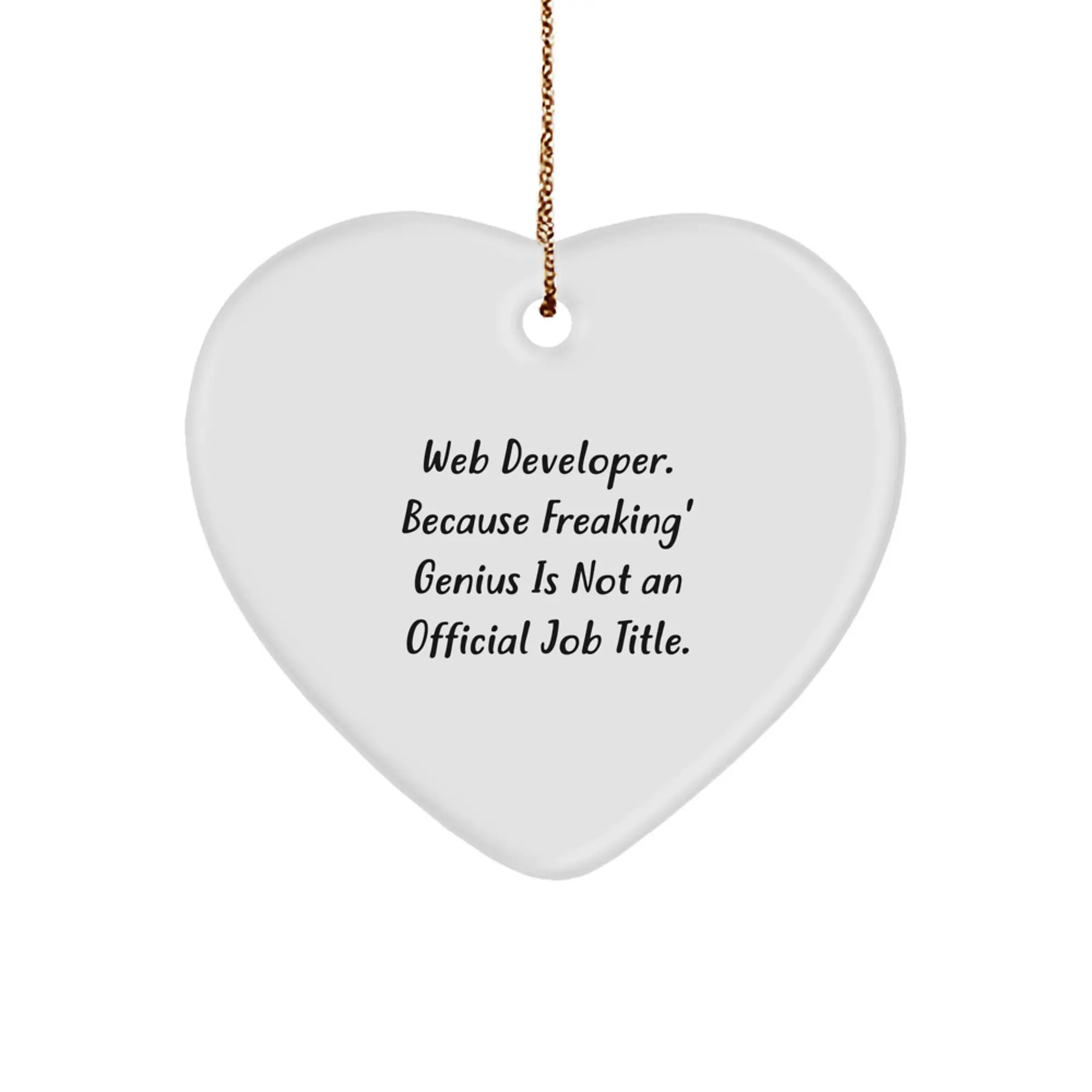 Web Developer Favorite Christmas Ornament for Kids Gift with Bright - Image 1