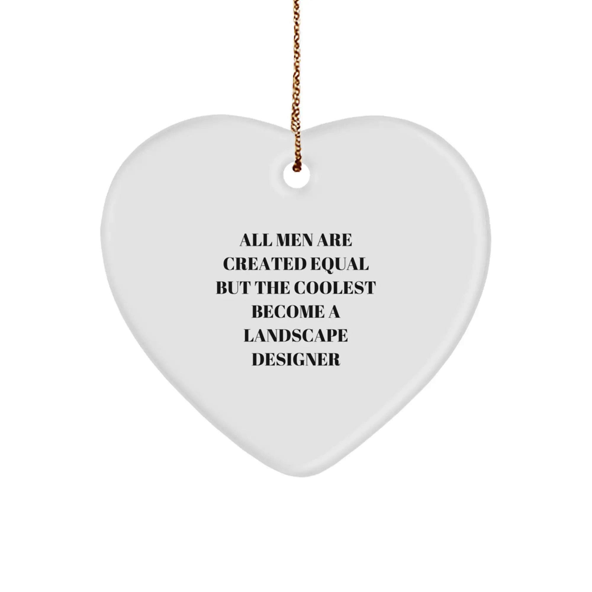 Witty Landscape Designer Christmas Ornament Gift for Friends - Image 1