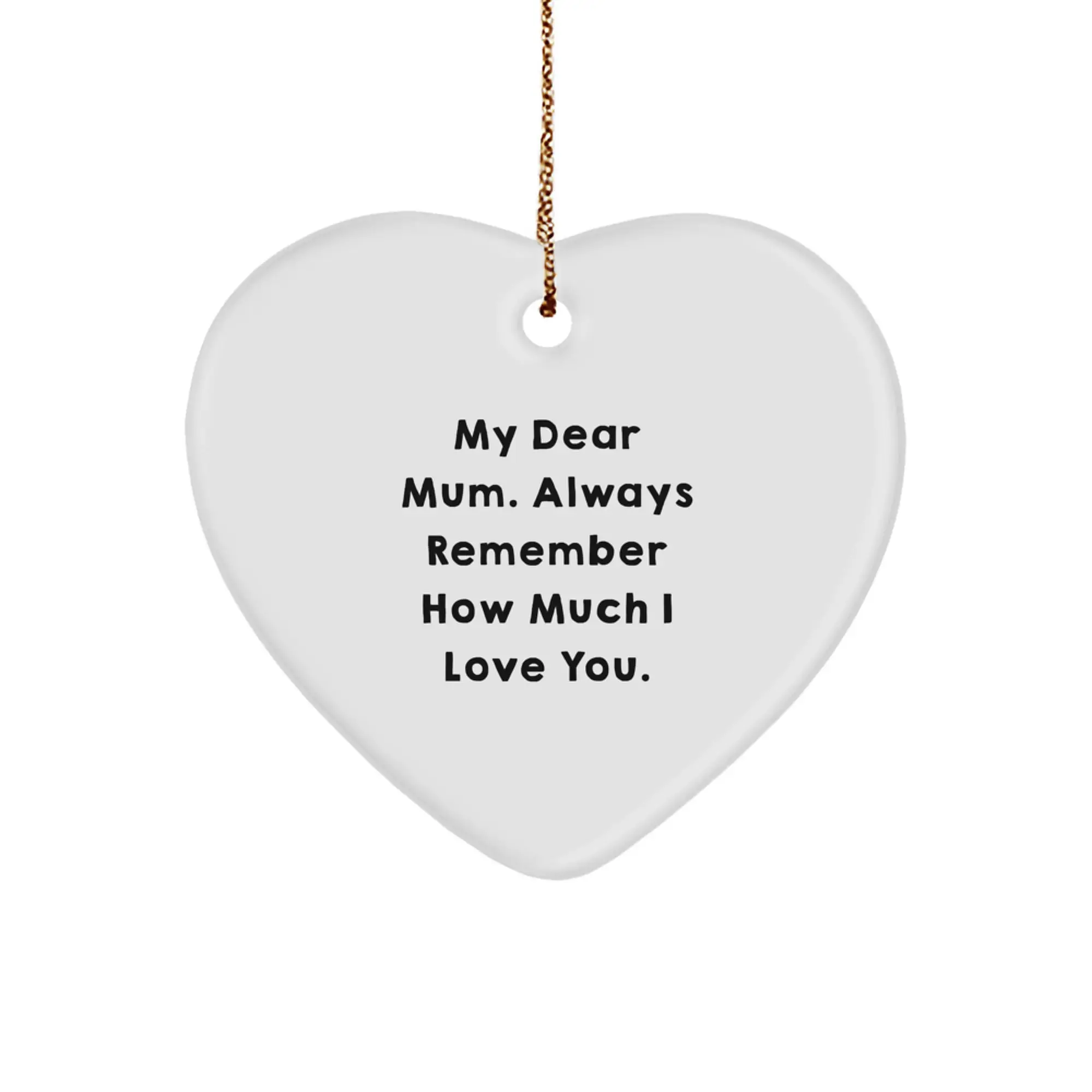 Mum Heart Ornament Christmas Gift Idea for Coworkers - Image 1