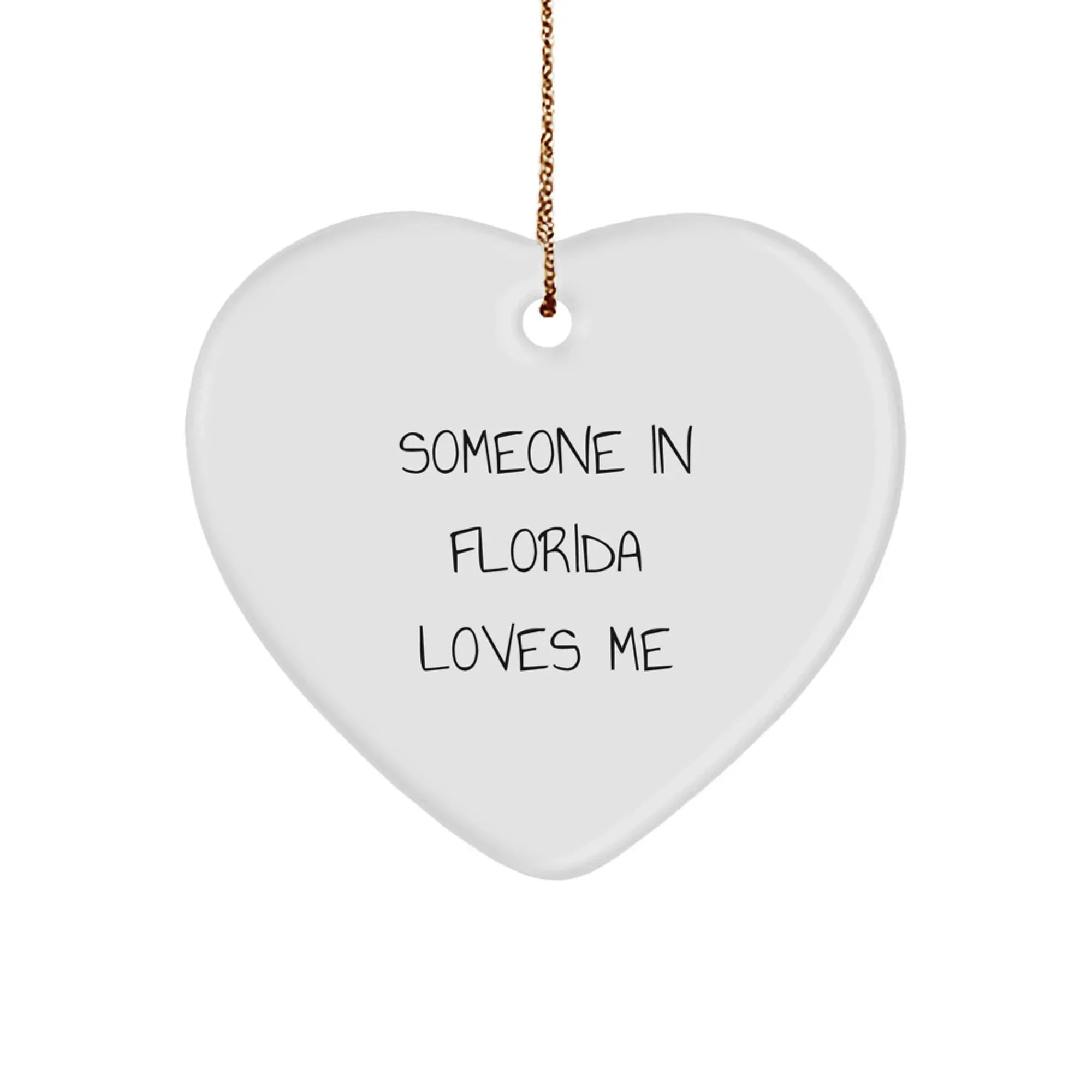 Funny Florida Heart Ornament Gift For Someone Special Christmas