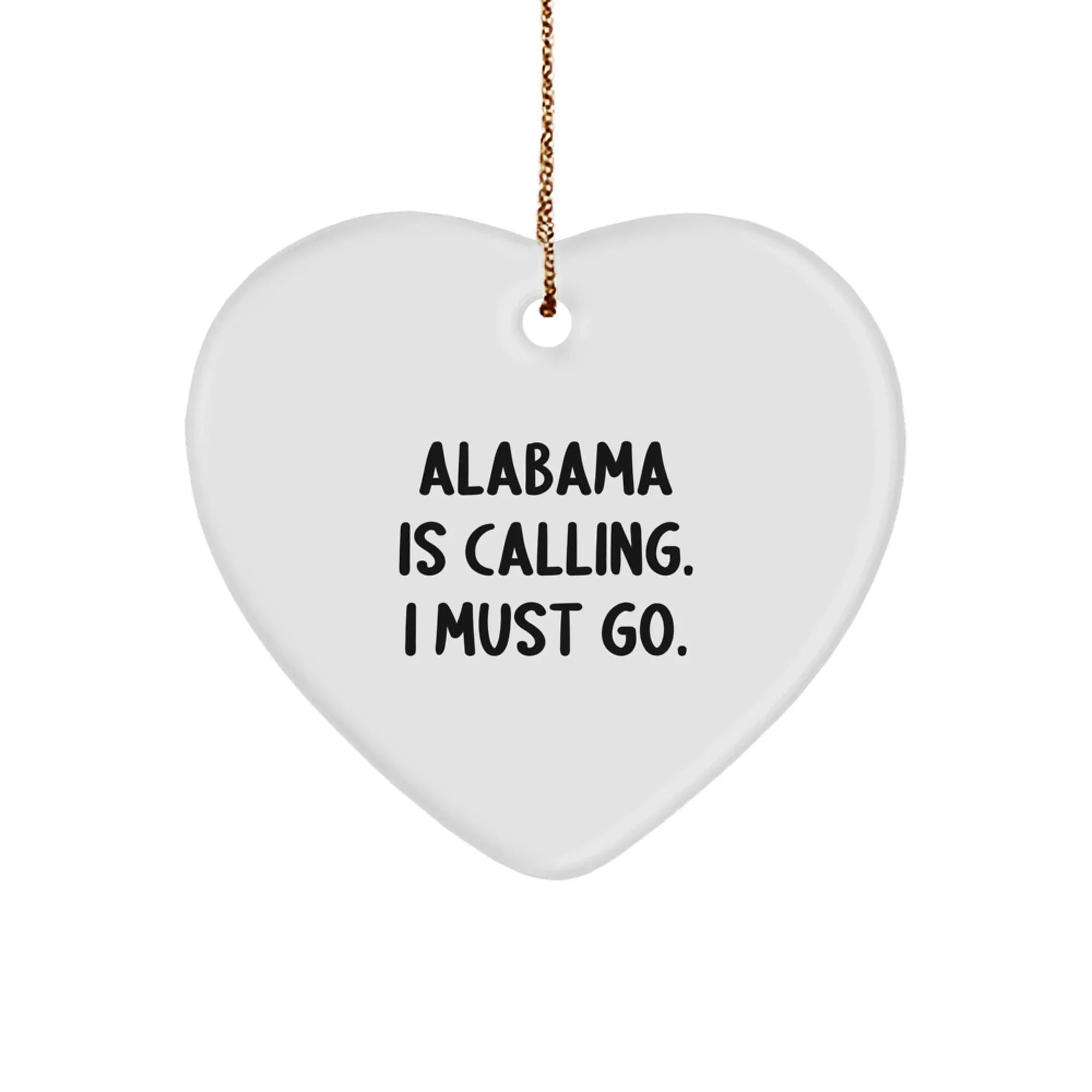 Yellowhammer State Gifts Alabama Calling Christmas Ornament - Edge to Edge Sublimation for Bright Fade-Resistant Color