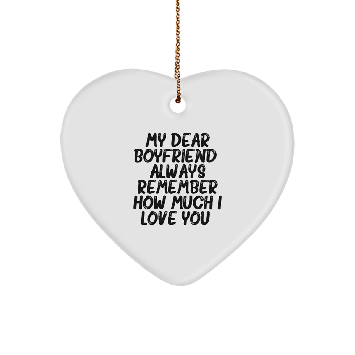 Christmas Gift Heart Ornament for Teens - Surprise Your Dear Boyfriend - Image 1