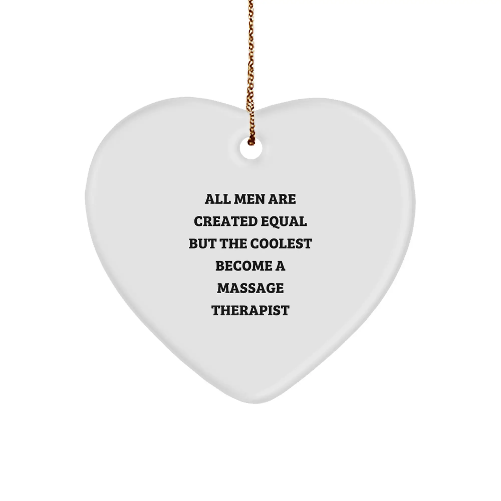 Massage Therapist Heart Ornament for Coworkers Idea Christmas Gift - Image 1