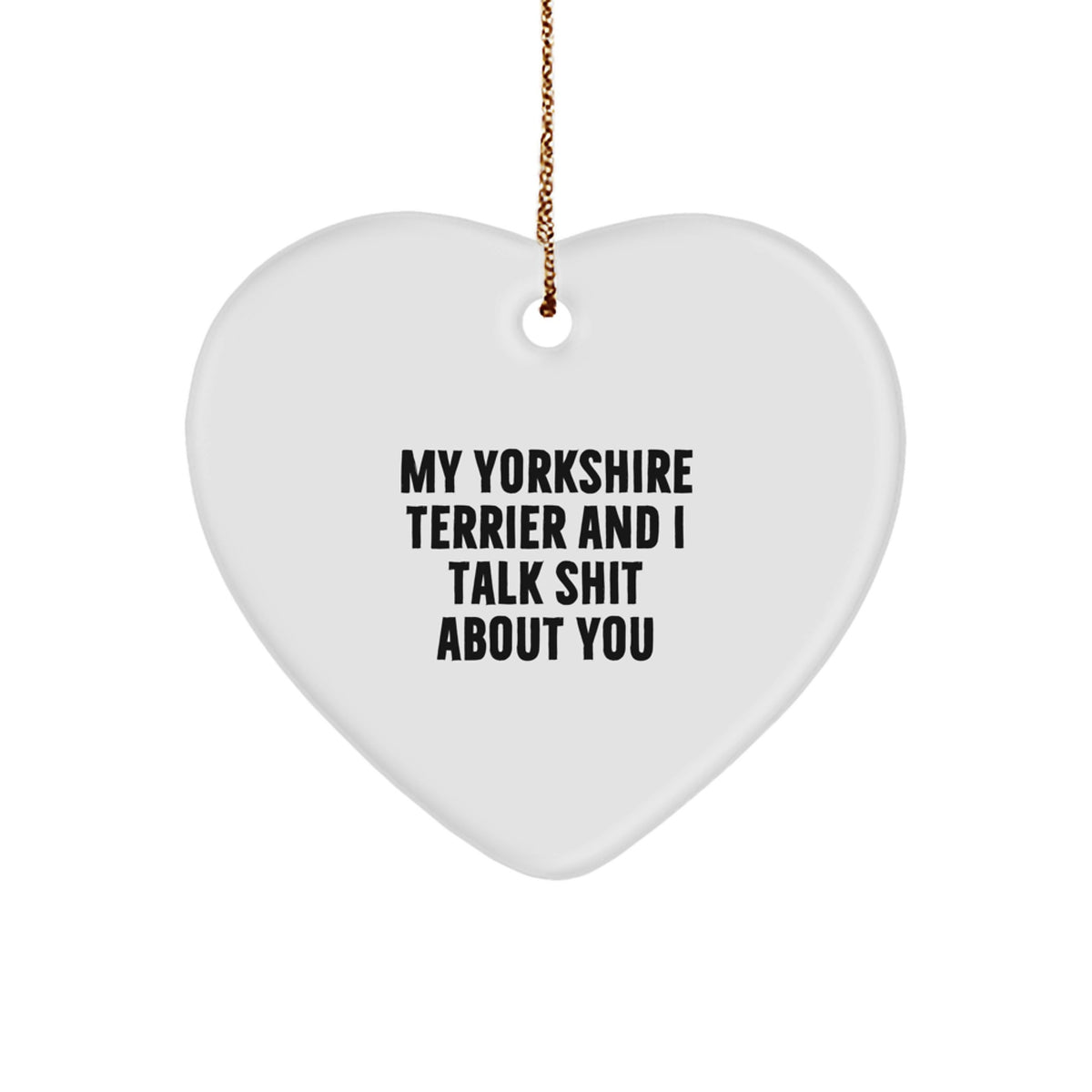 Yorkshire Terrier Christmas Ornament Gift for Family - Treasure My - Image 1
