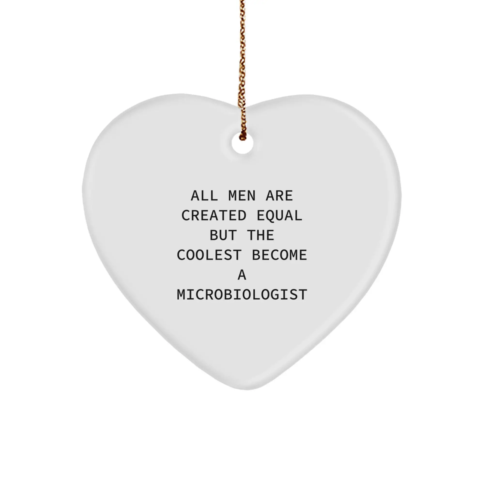 Microbiologist Keepsake Christmas Ornament for Him Holiday Gift - Image 1