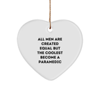 Funny Rescue Worker Heart Ornament Gifts from Men to Friends Who Become the Coolest, Christmas Unique Decorations for Homes and Offices - Image 1