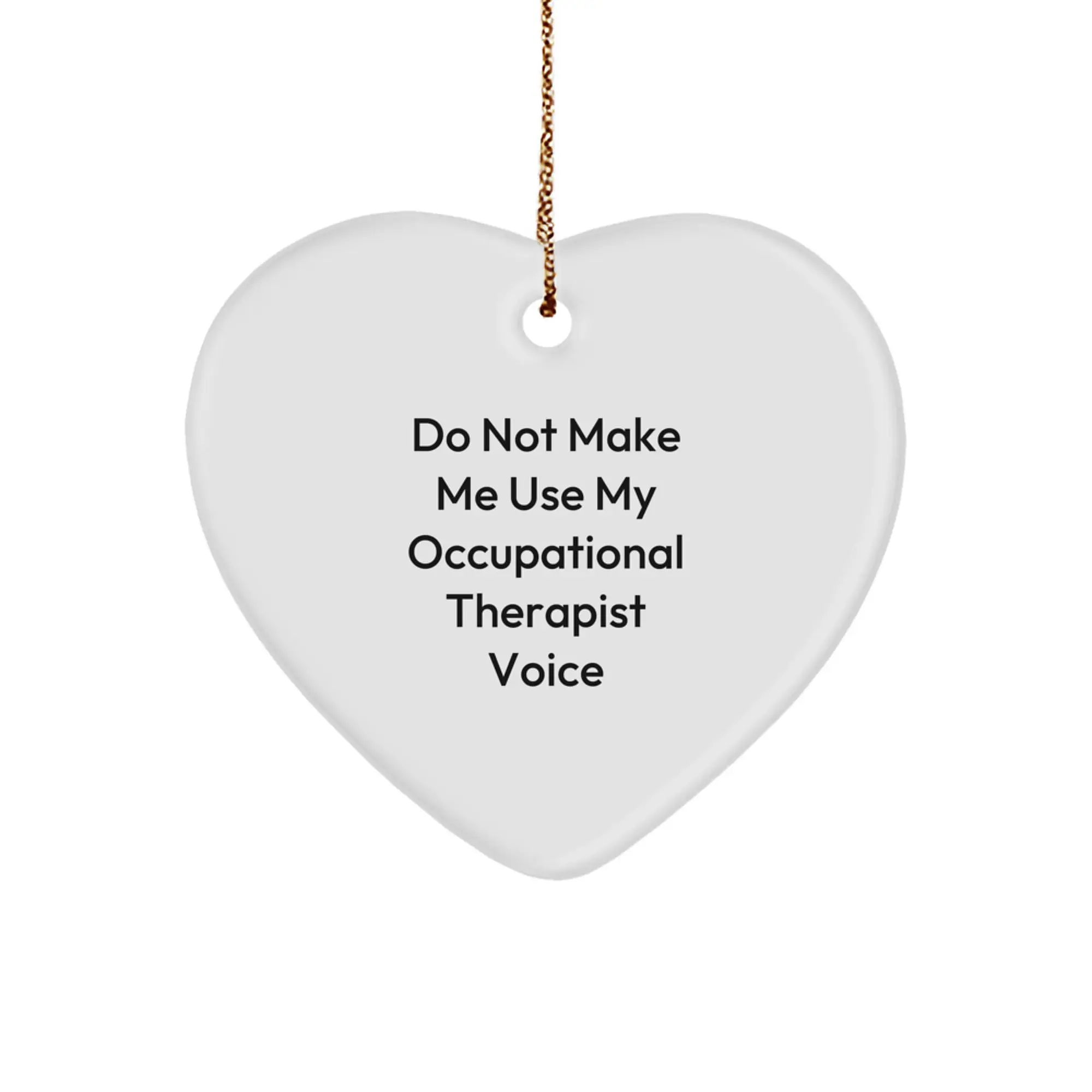 Funny Occupational Therapist Gifts from Coworkers - Heart Ornament for Christmas Unique Gifts for Men Women Friends Family - Image 1
