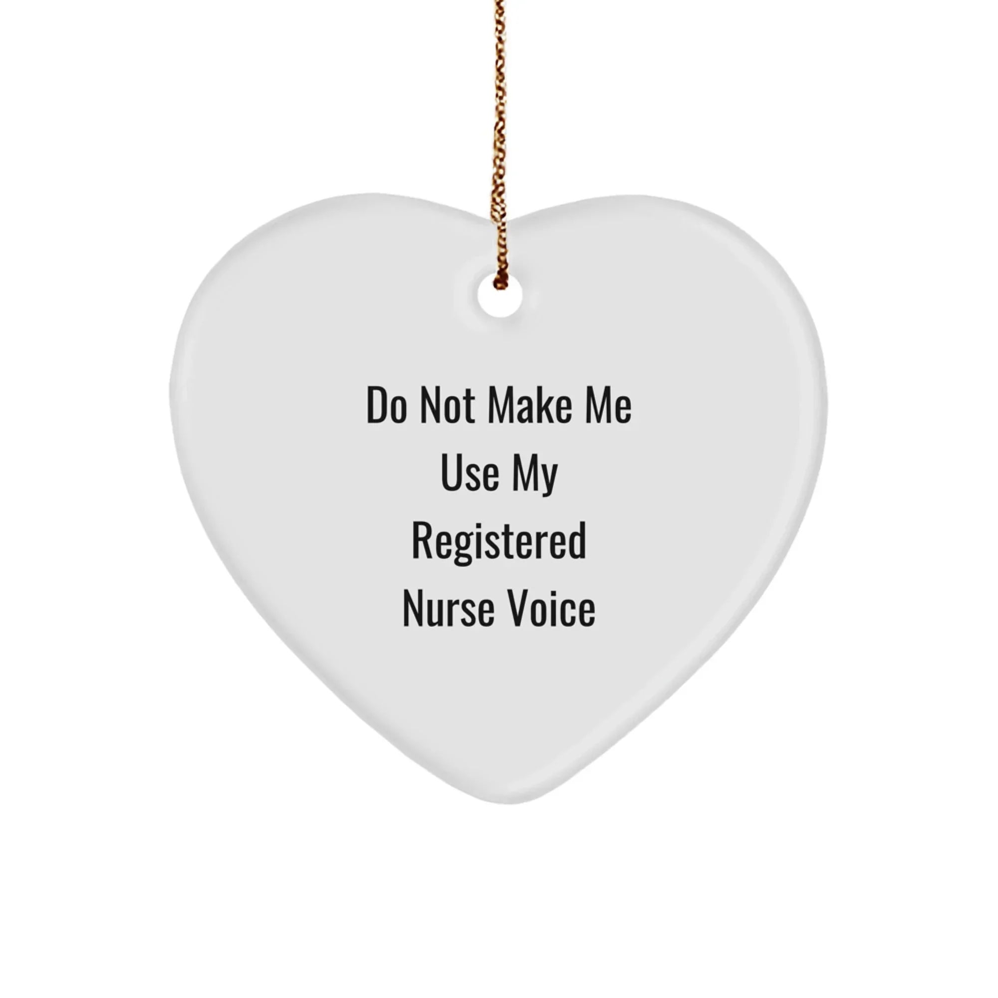 Funny Registered Nurse Gifts from Friends to Family for Christmas Unique Ornament