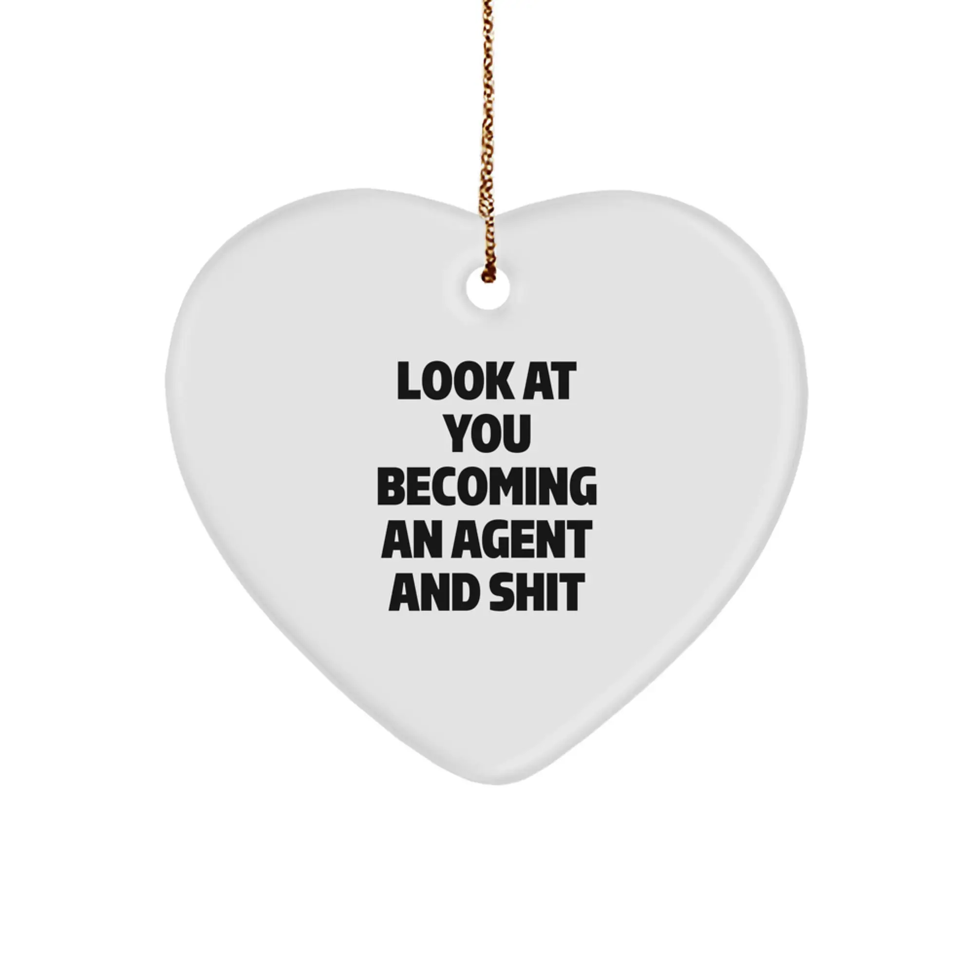 Agent Christmas Ornament for Coworkers Idea Gift - Image 1