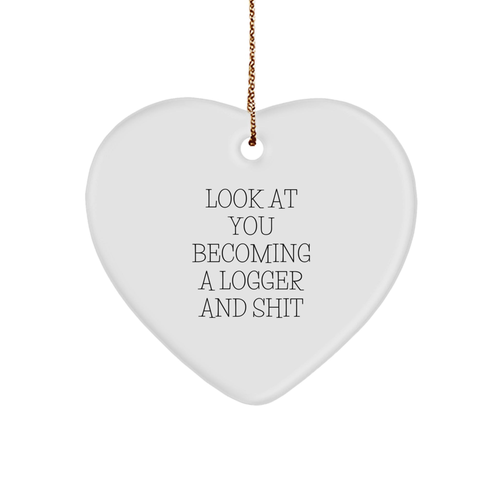 'Logger's Heart: Funny Logger Gifts for Christmas - Gifts from Friends and Family to Logger - Image 1