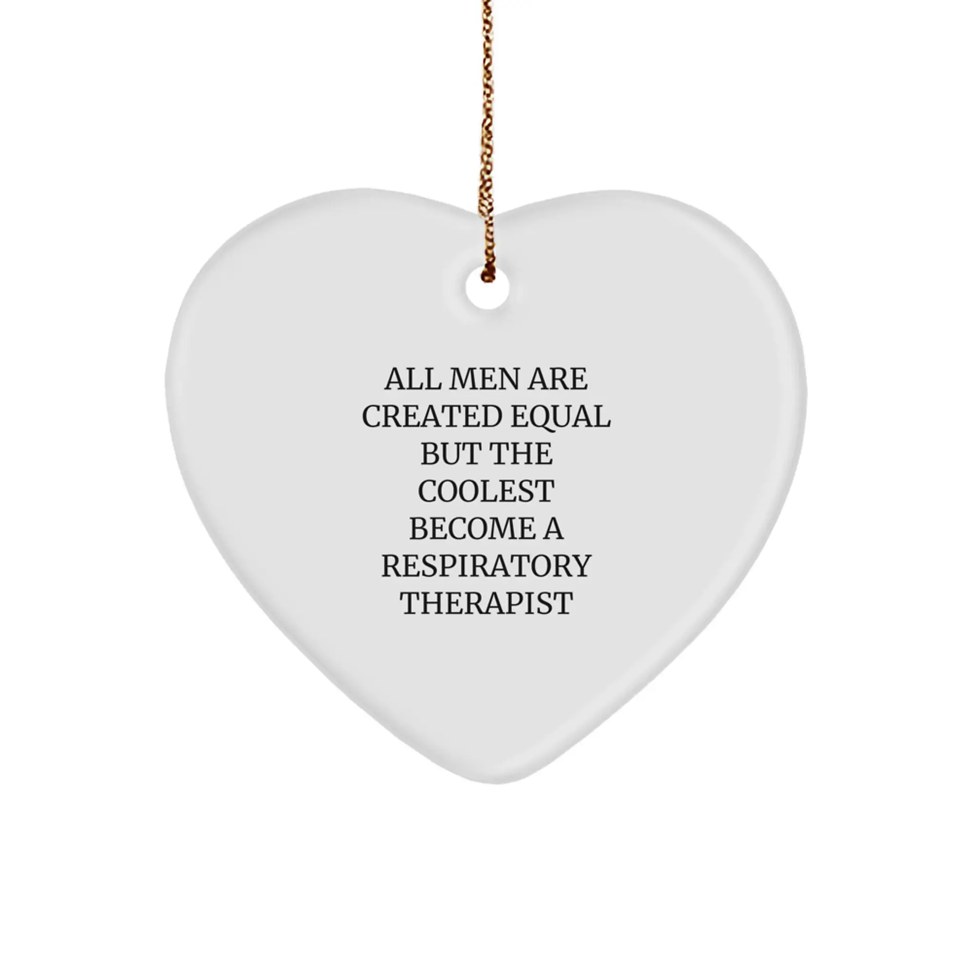Witty Christmas Ornament Gift for Friends - Respiratory Therapist - Image 1