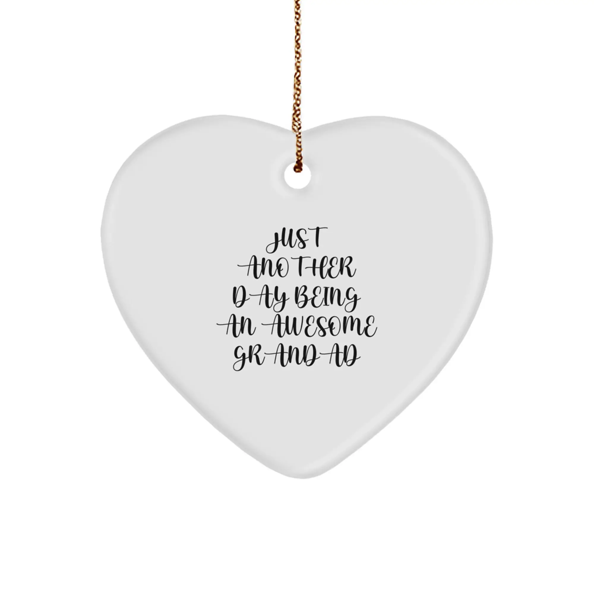 Heart Ornament for Coworkers Idea Christmas Gift for Grandad Daily Joy - Image 1