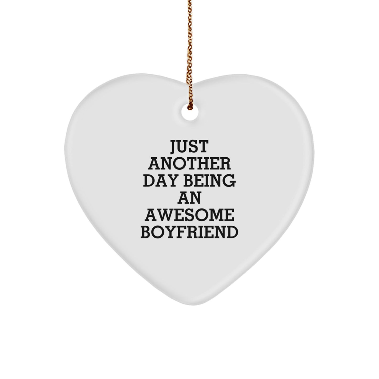 Funny Sweetheart Love Gifts from Men to Sweetheart for Christmas Unique Heart Ornament - Image 1