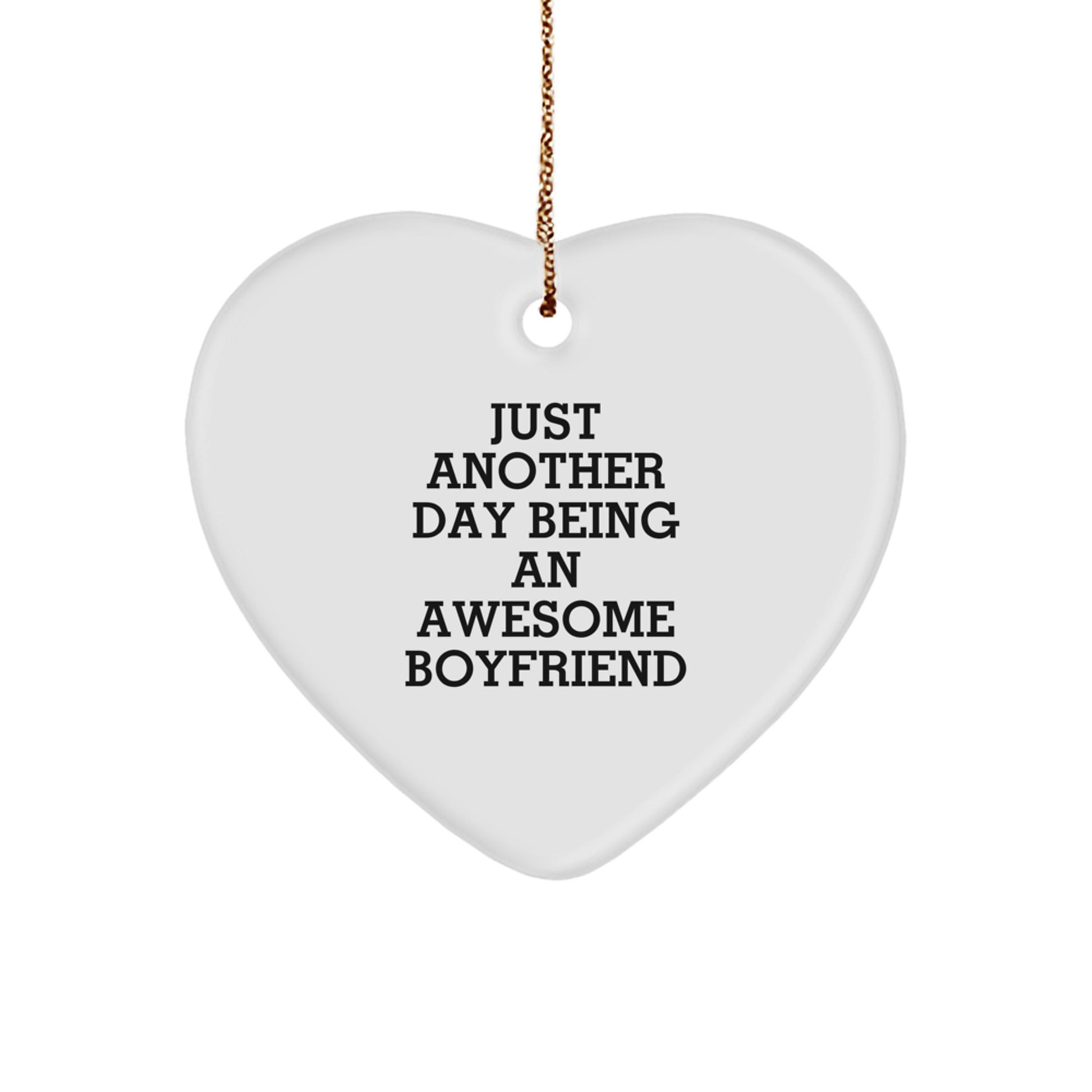 Funny Sweetheart Love Gifts from Men to Sweetheart for Christmas Unique Heart Ornament - Image 1