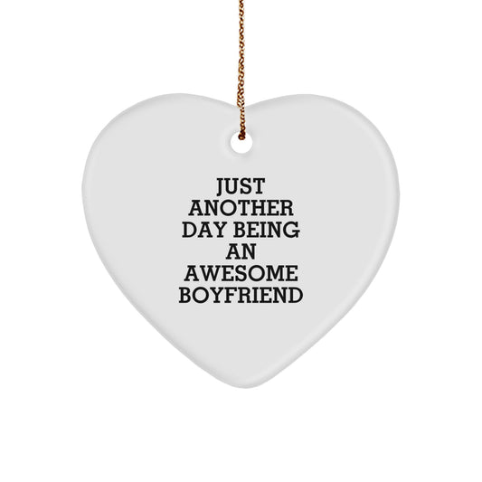 Funny Sweetheart Love Gifts from Men to Sweetheart for Christmas Unique Heart Ornament - Image 1
