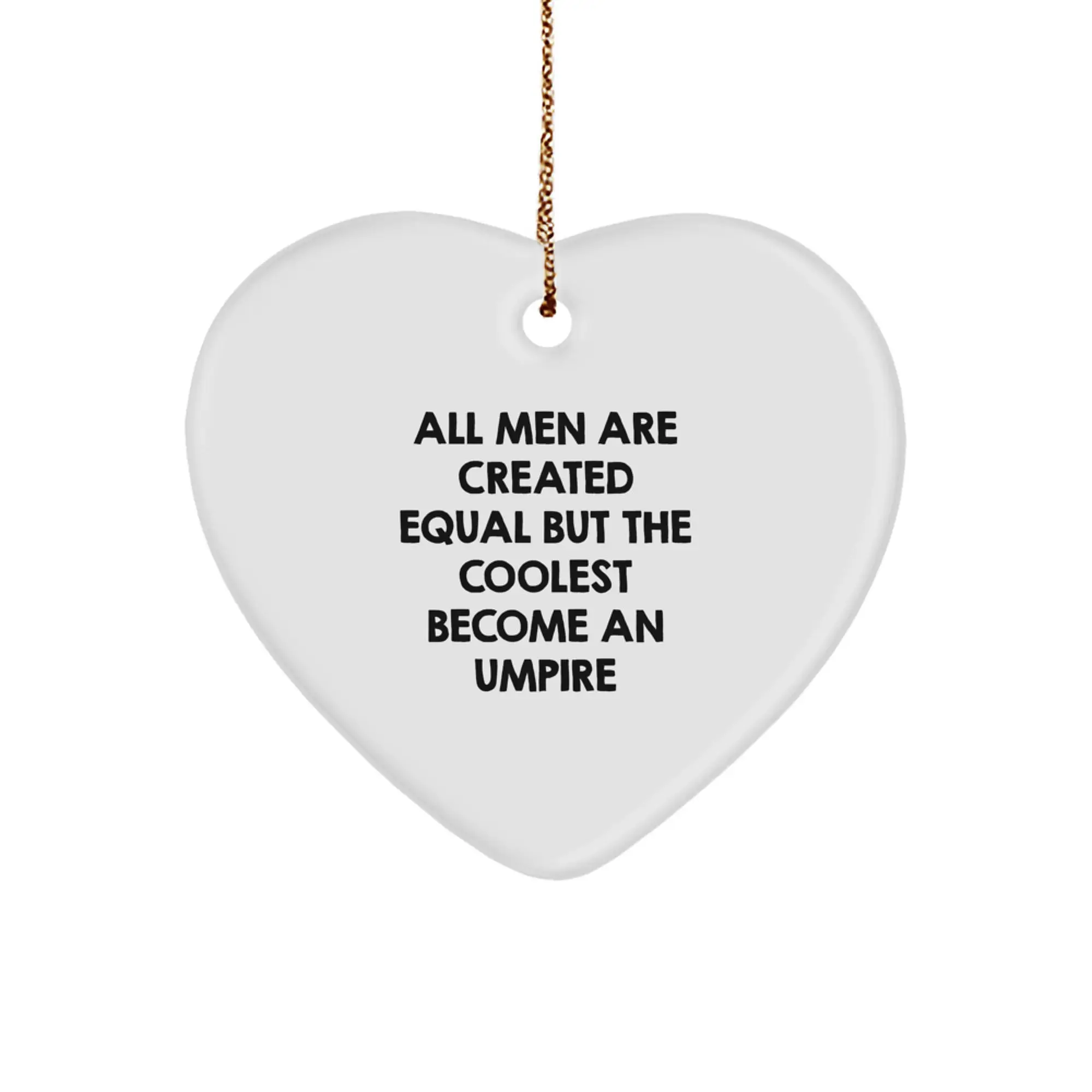 Umpire Heart Ornament for Coworkers Idea Holiday Keepsake Christmas Gift - Image 1