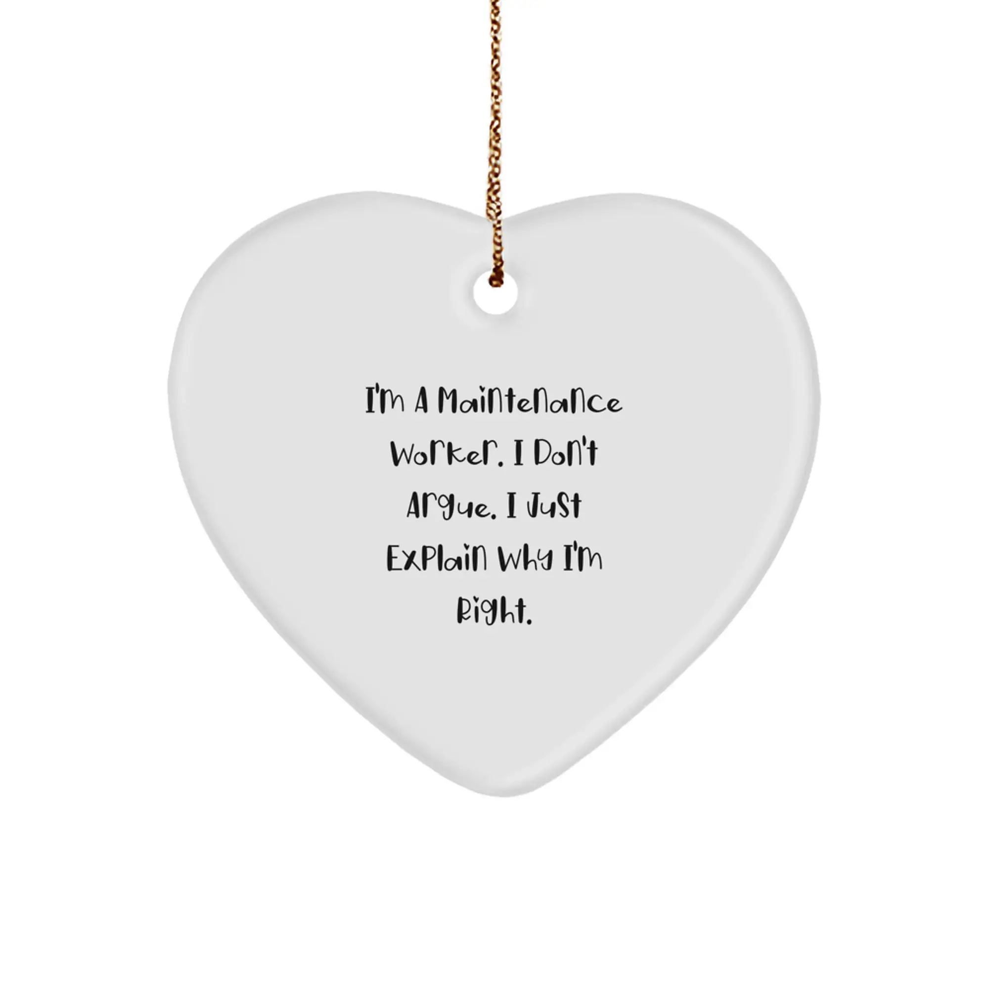 Maintenance Worker Keepsake Christmas Ornament for Him Holiday Gift - Image 1