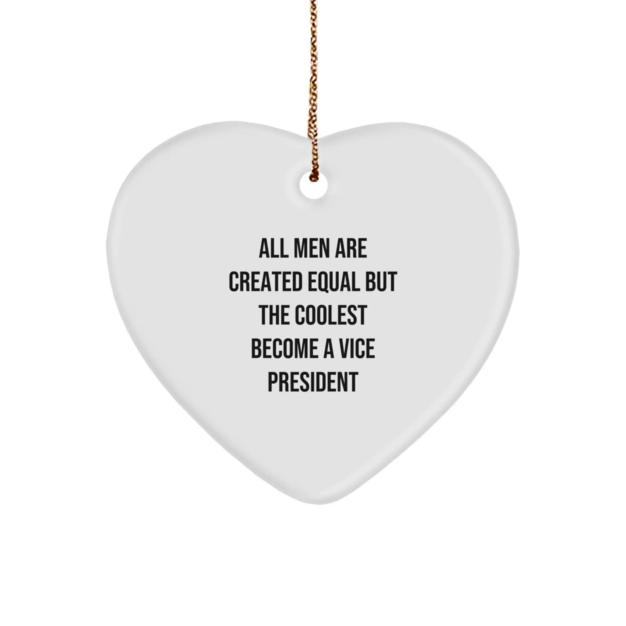 Christmas Gift for Her Vice President Heart Ornament Present - Image 1