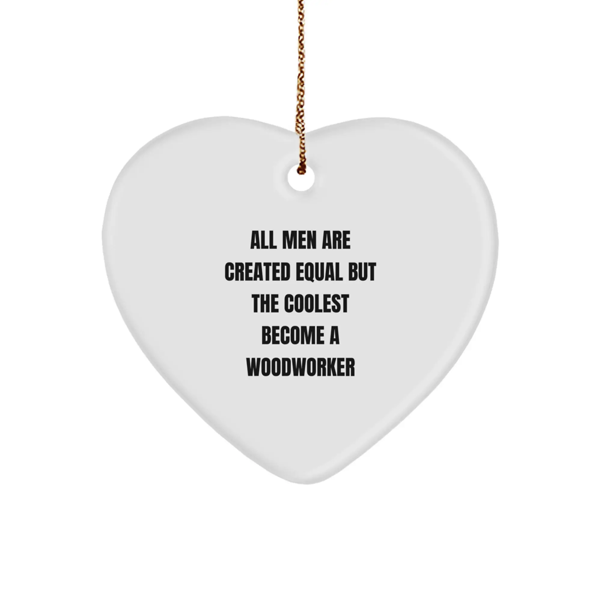 Woodworker Keepsake Christmas Ornament for Him Gift - Image 1