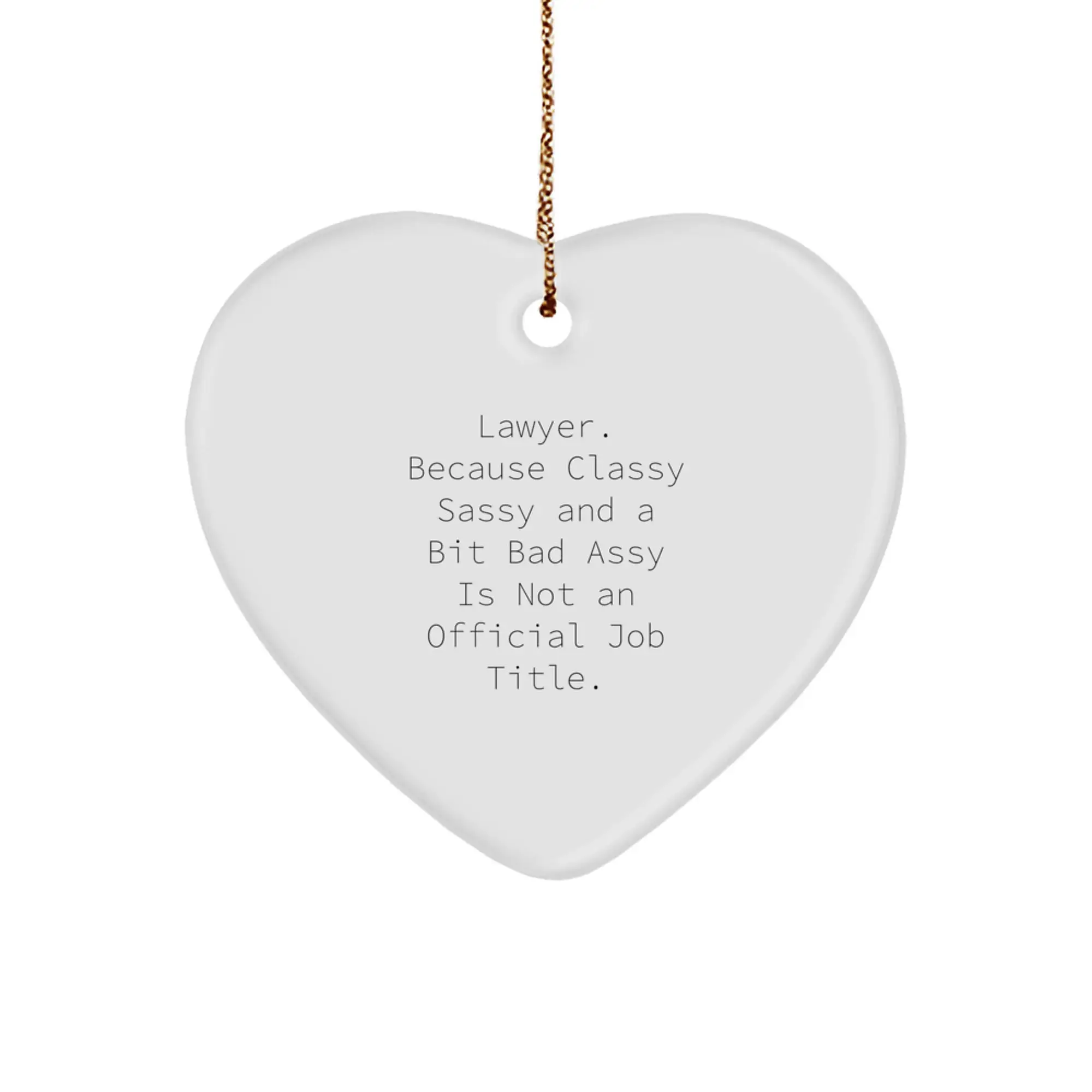 Lawyer Keepsake Christmas Ornament for Him Gift - Image 1