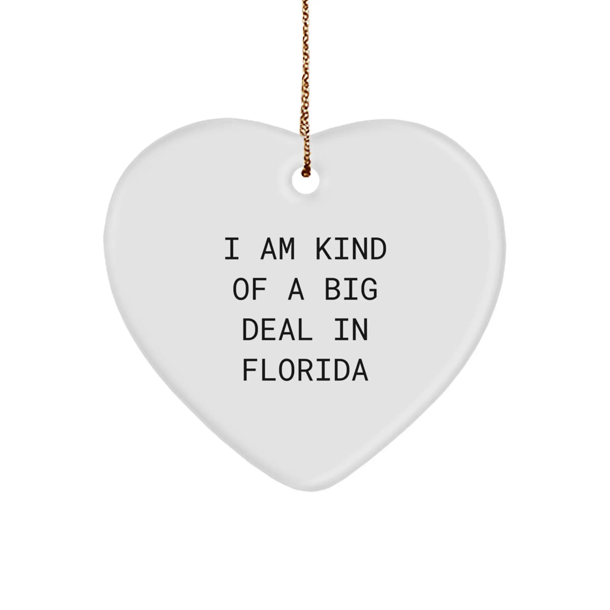 Florida Heart Ornament for Kids Favorite Christmas Gift - Image 1