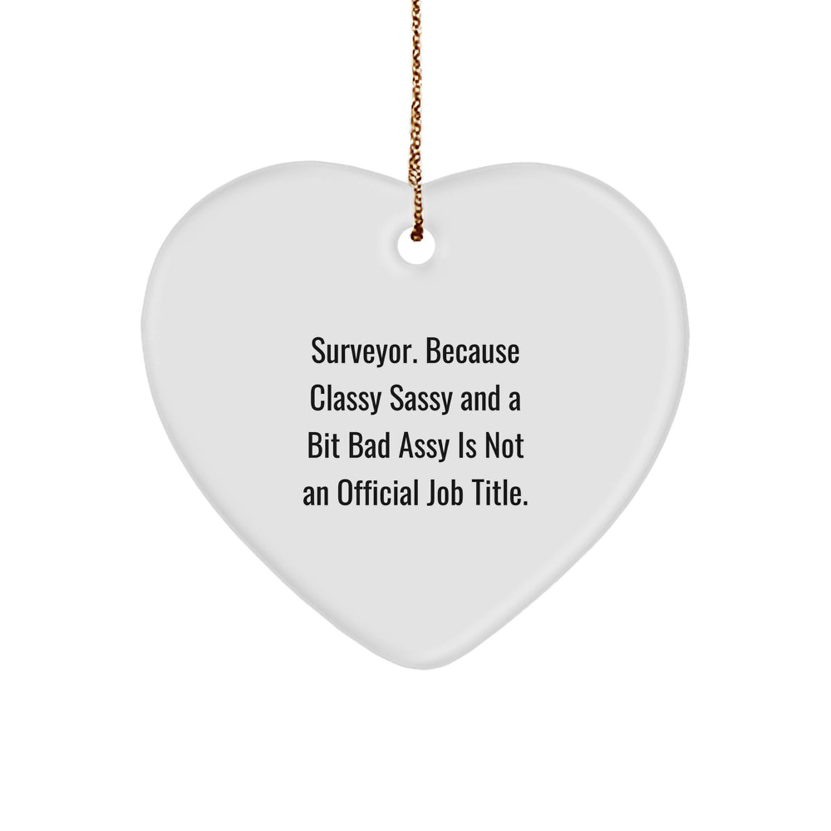 Christmas Ornament Gift for Coworkers Surveyor - Classy Sassy Idea - Image 1