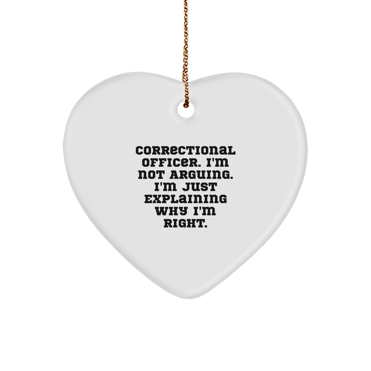 Collectible Christmas Ornament Gift for Neighbors - Correctional - Image 1