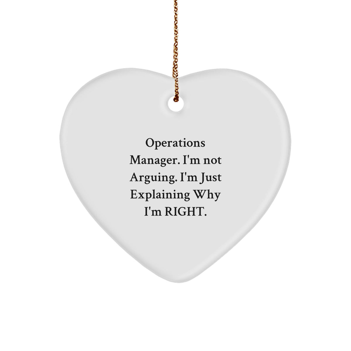 Collectible Heart Christmas Ornament Gift for Neighbors - Operations - Image 1