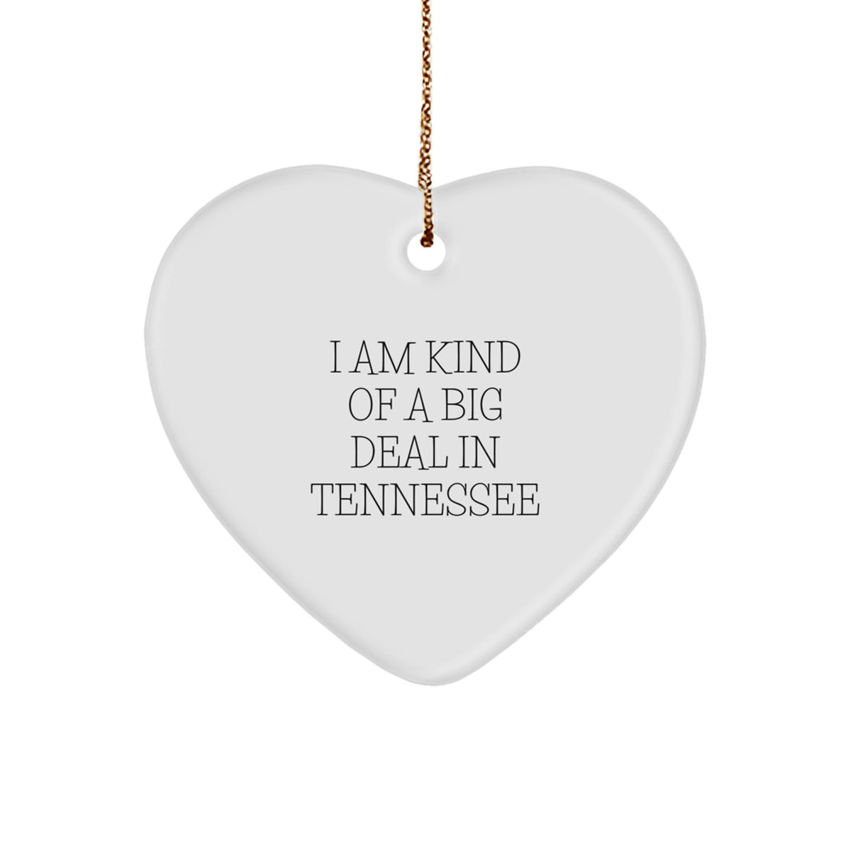 Tennessee Christmas Ornament Gift - Favorite for Kids - I Am Kind Of A - Image 1
