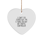 Funny Air Traffic Controller Gifts for Men, Air Traffic Controller Heart Ornament, Christmas Unique Gifts from Friends to Air Traffic Controller - Image 1