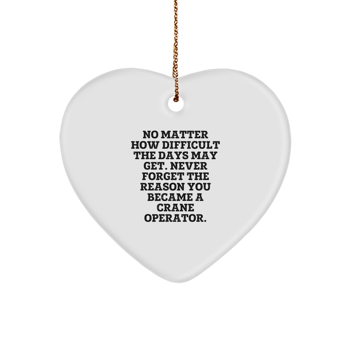 Crane Operator Memento Christmas Ornament for Teens Gift - Image 1