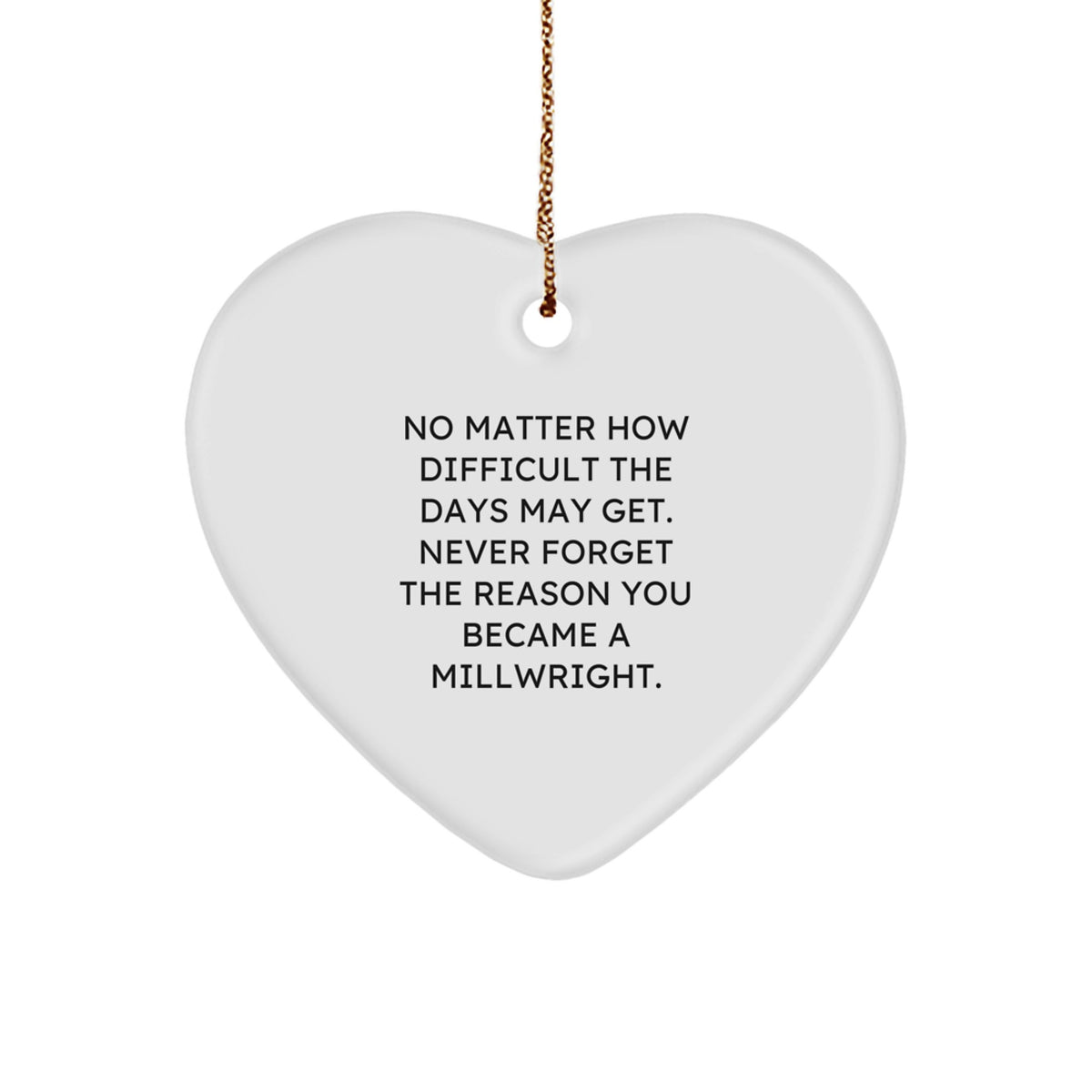 Heartfelt Millwright Christmas Ornament Favorite Kids Bright Gift - Image 1