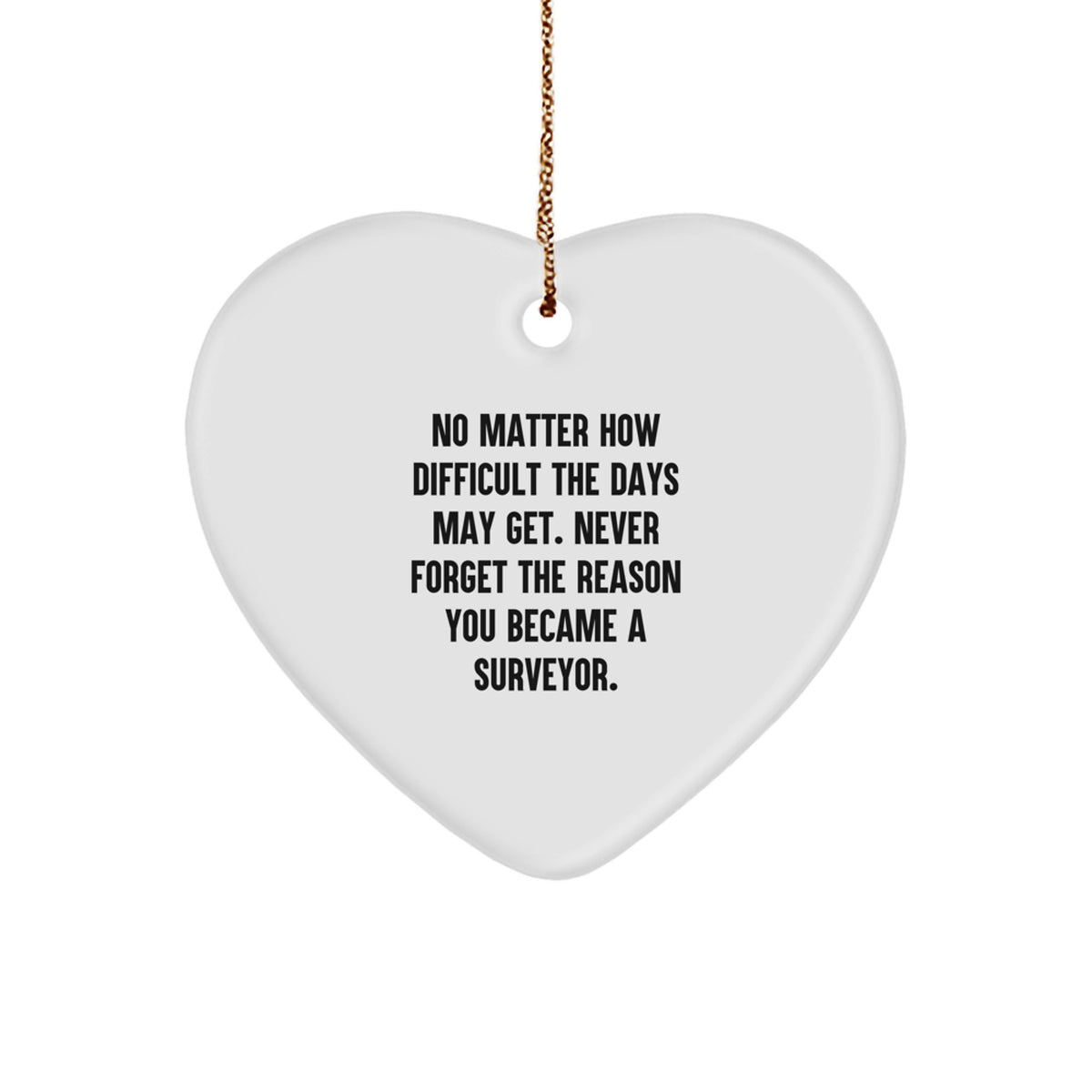 Inspiring Christmas Ornament Gift for Friends - Surveyor Keepsake - Image 1