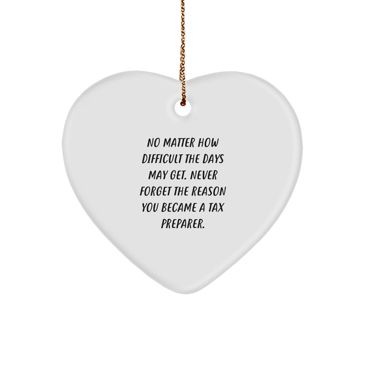 Tax Preparer Keepsake Christmas Ornament for Him Gift - Image 1
