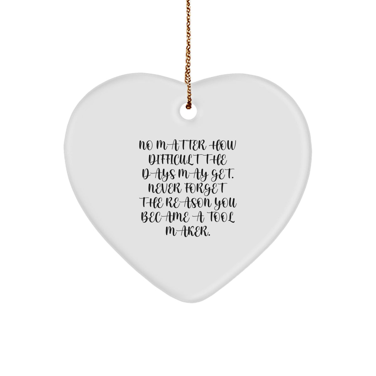 Tool Maker Favorite Heart Ornament Christmas Surprise Gift for Kids - Image 1