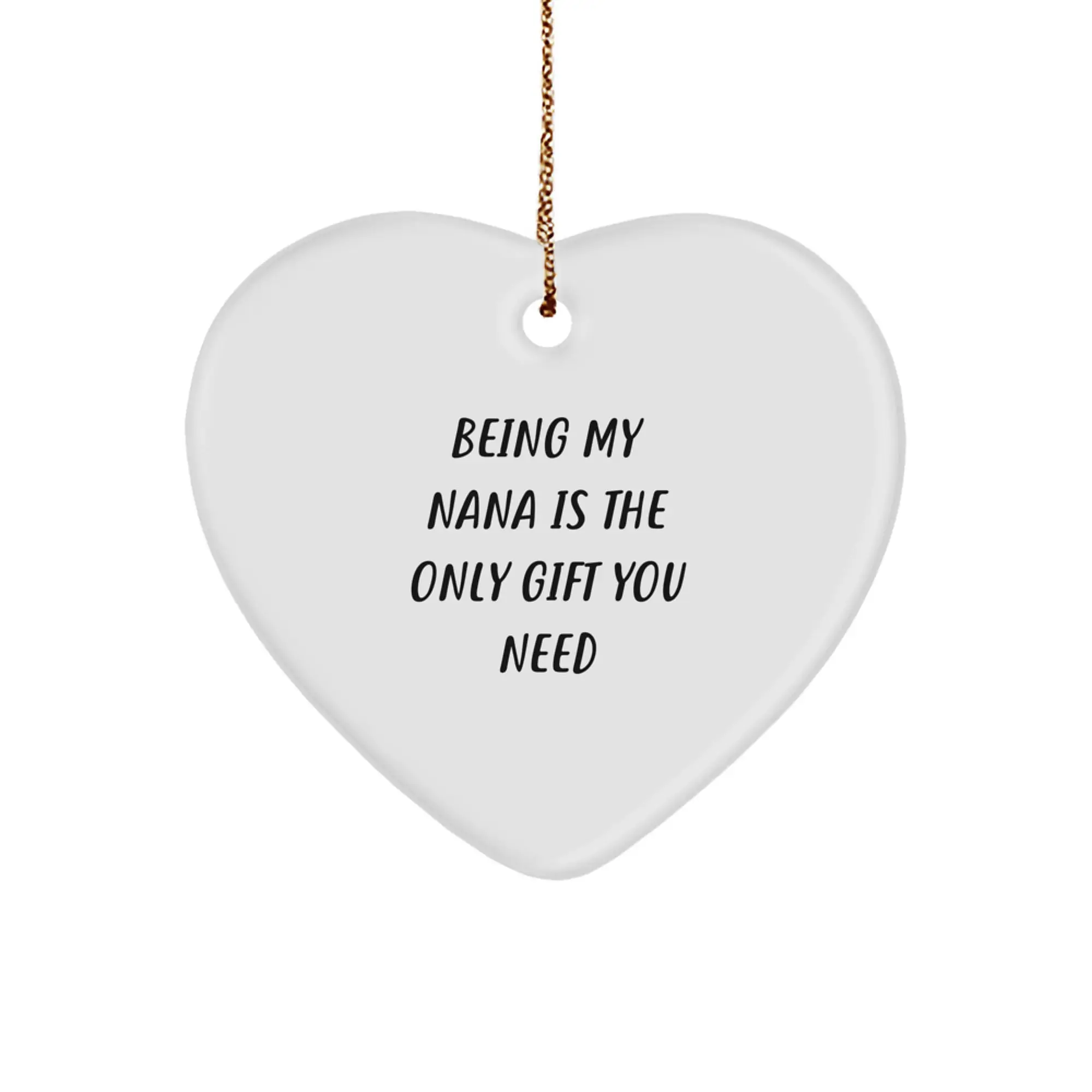 Funny Nana Heart Ornament Gifts from Men to Gifts for Nana on Christmas Unique Gifts - Image 1