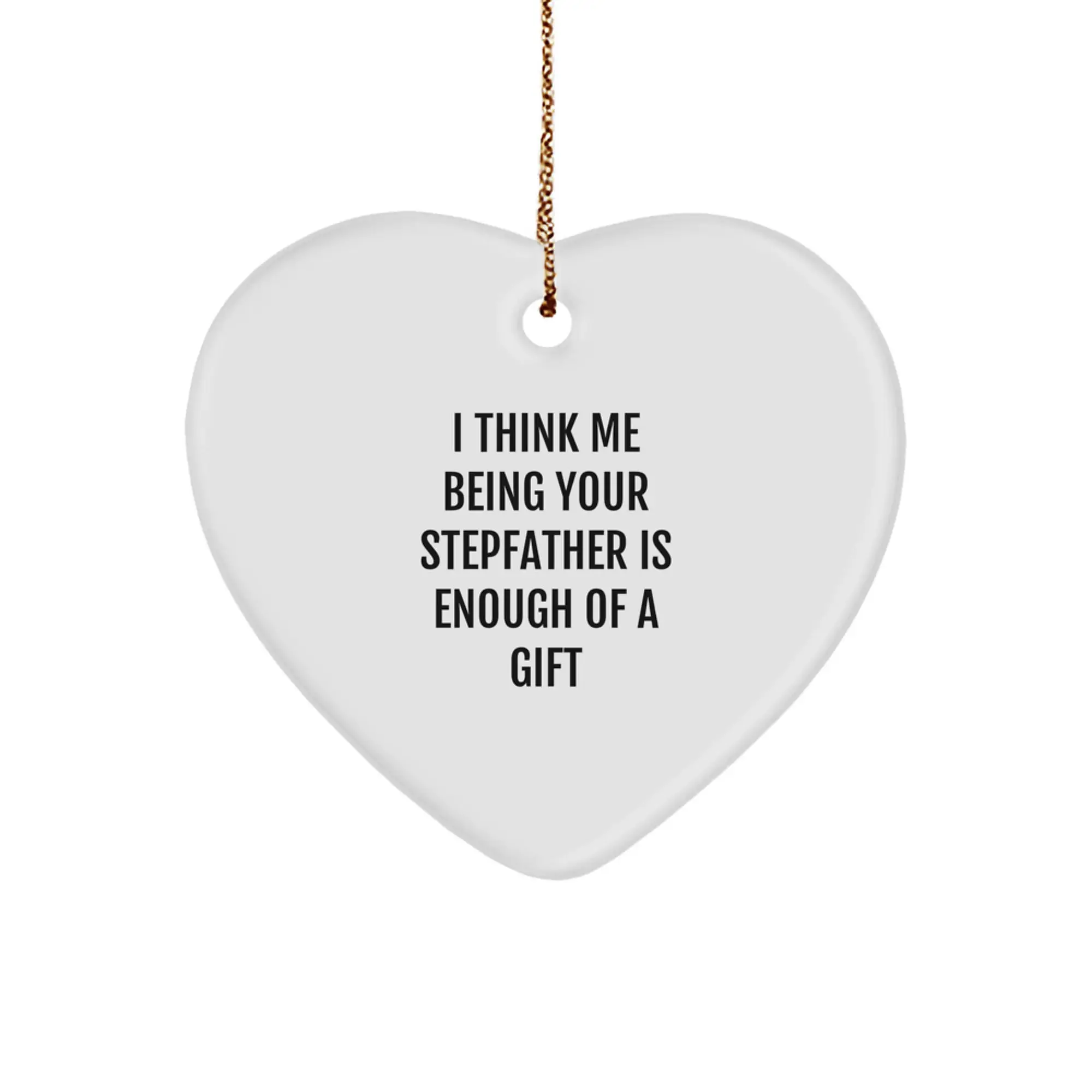Stepfather Keepsake Christmas Ornament Gift for Him - Image 1