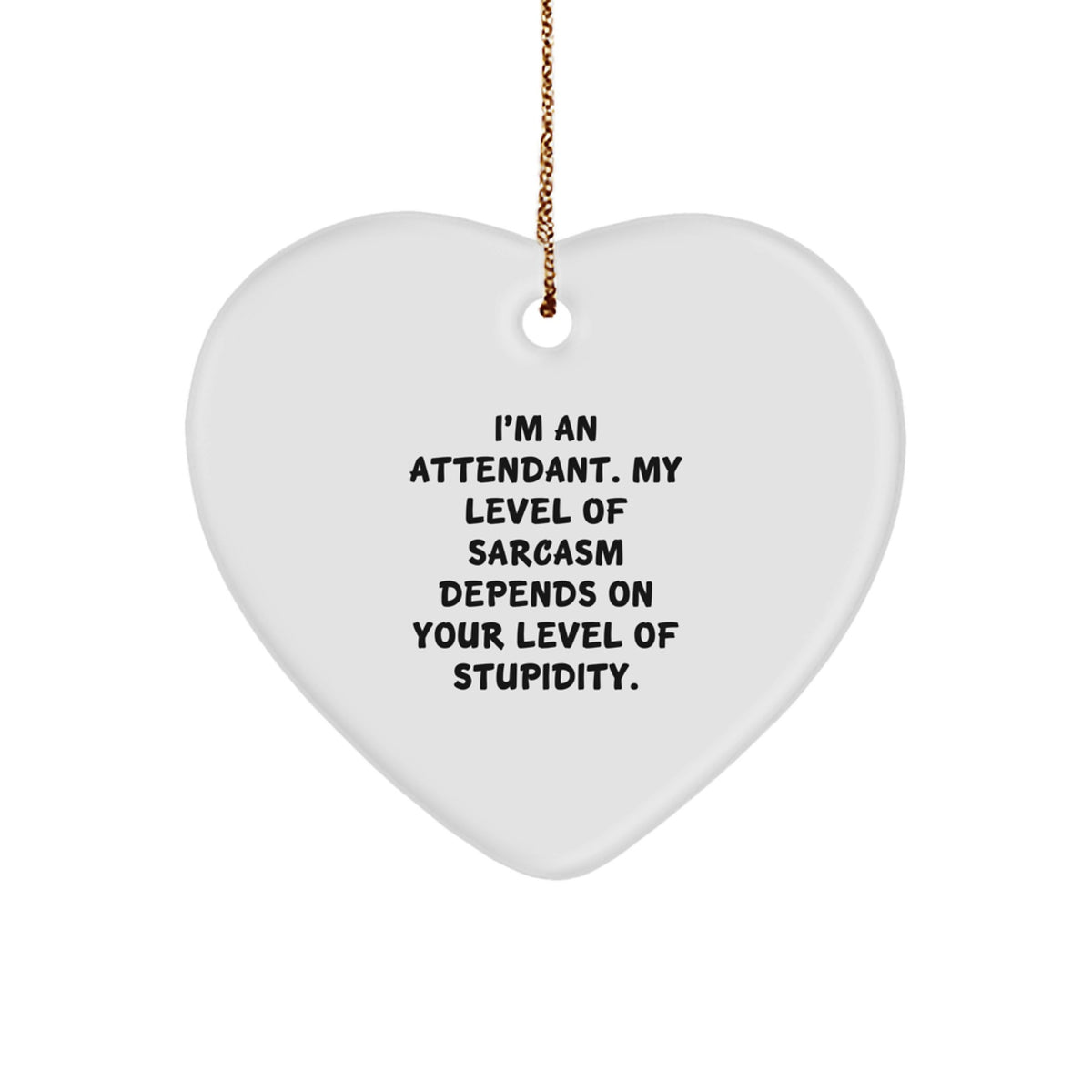 Attendant Keepsake Christmas Ornament for Him Bright Vivid Gift - Image 1