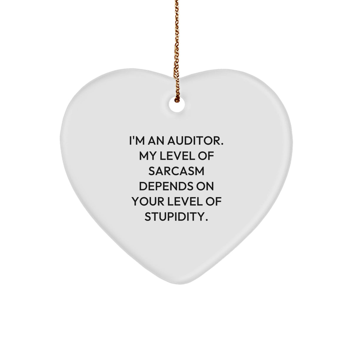 Auditor Keepsake Christmas Ornament for Him Gift – Holiday Humor - Image 1