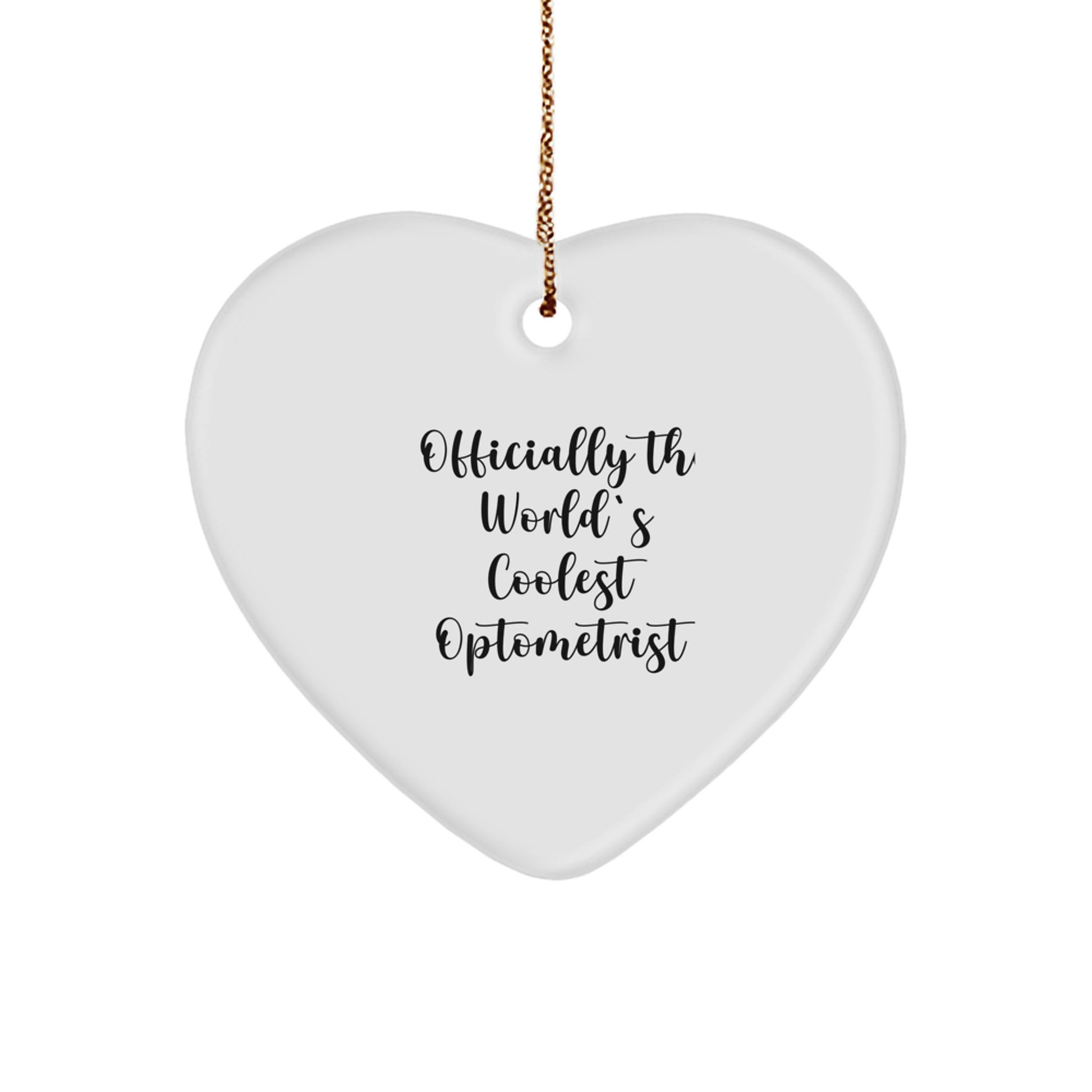 Funny Heart Ornament Gifts from Friends for Optometrist Christmas Unique - Image 1