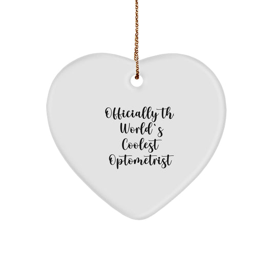 Funny Heart Ornament Gifts from Friends for Optometrist Christmas Unique - Image 1