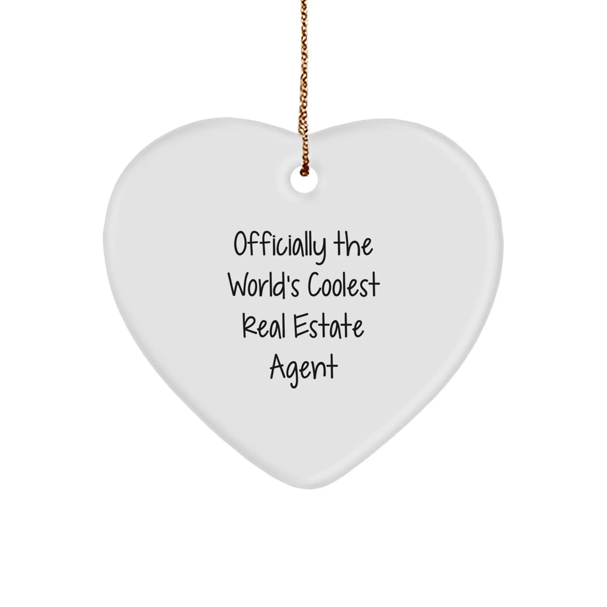 Funny 'Officially The World's Coolest Real Estate Agent' Christmas Unique Gifts from Men to Real Estate Agent - Image 1