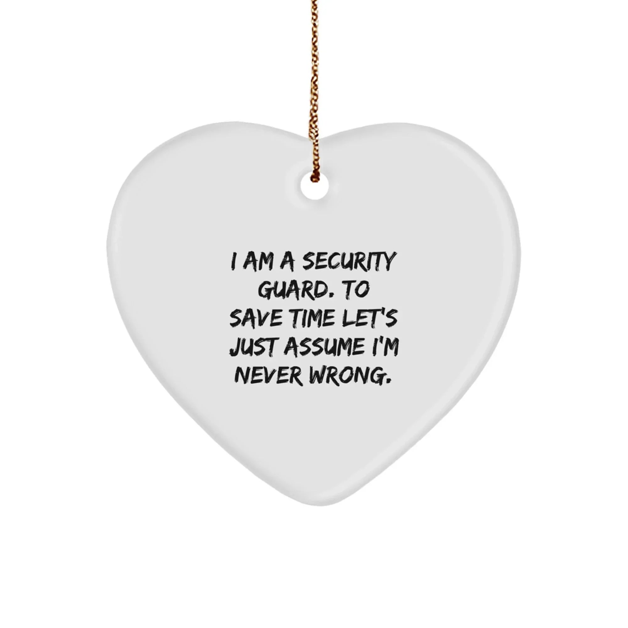 Funny Security Guard Gifts from Men for Security Guard Friends and Family Christmas Unique Ornament