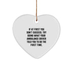 Funny Ambulance Driver Gifts from Friends, Heart Ornament for Ambulance Driver, Christmas Unique Gifts