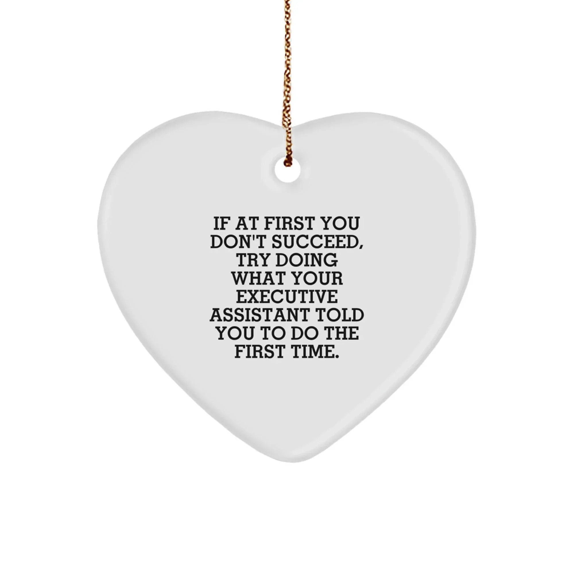 Funny Executive Assistant Gifts from Men to Women, Heart Shaped Christmas Unique Gifts for Coworkers, Friends Family