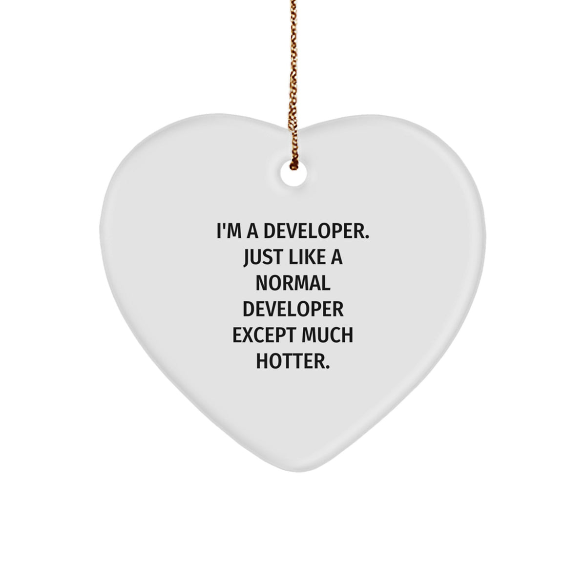 Developer Christmas Ornament Gift for Him - A Hotter Keepsake - Image 1