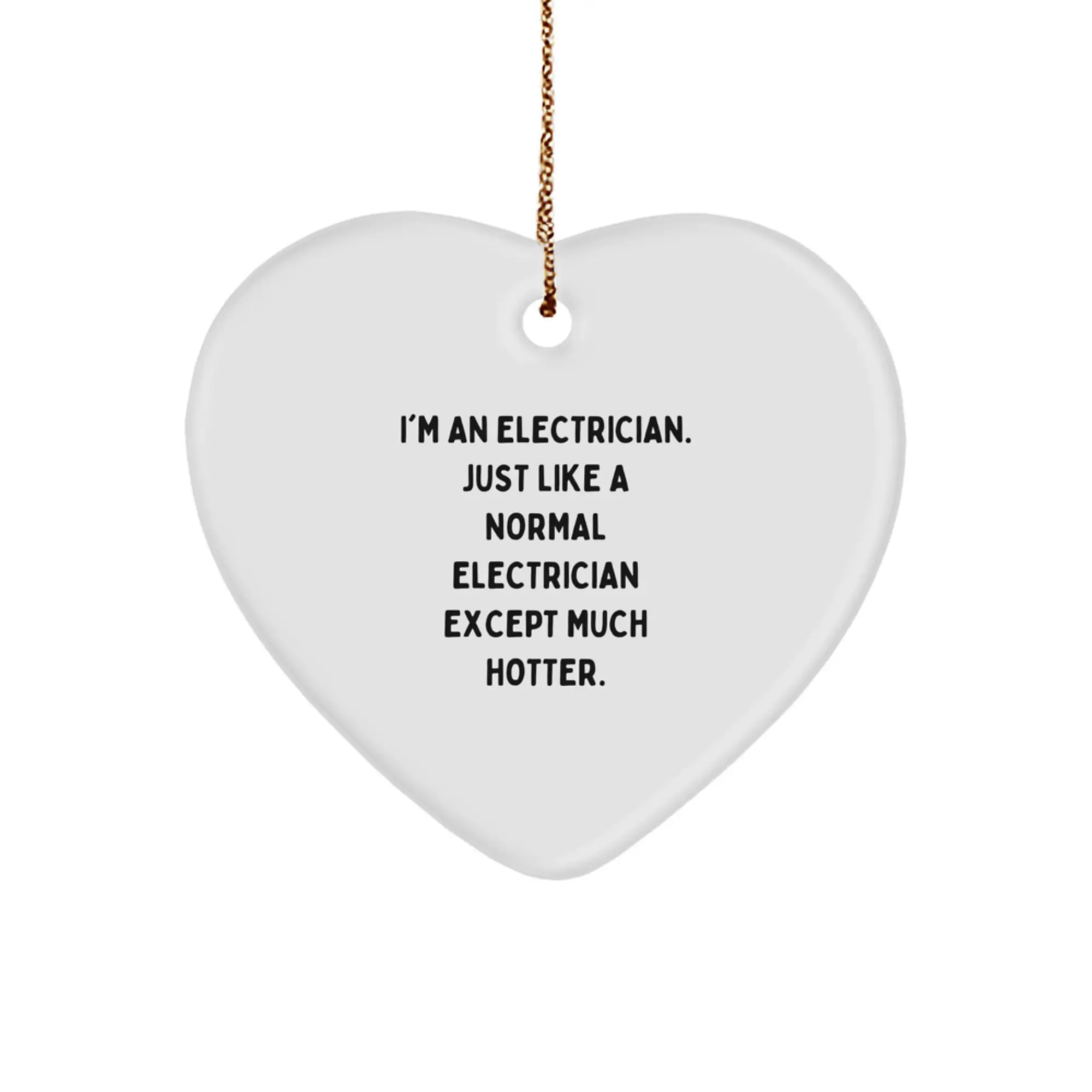 Electrician Keepsake Christmas Ornament for Him Gift - Image 1