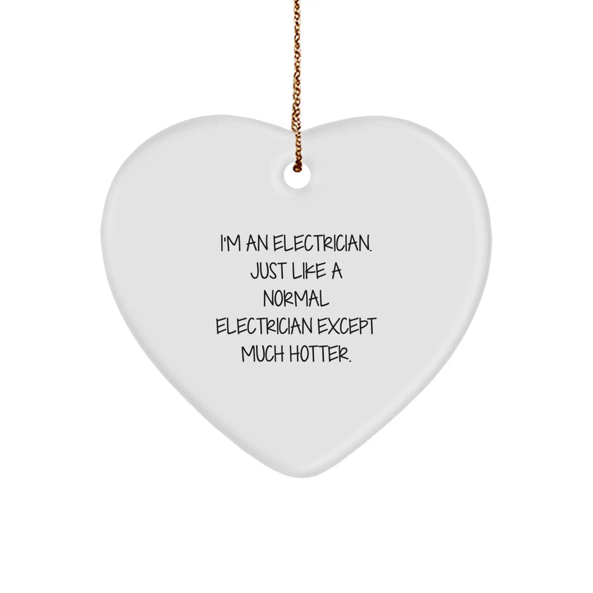Christmas Gift for Her Electrician Keepsake Ornament Present - Image 1