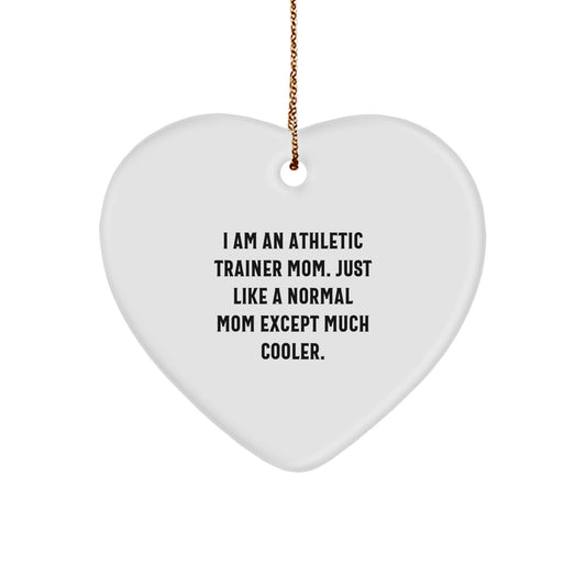 Gifts from the Heart of an Athletic Trainer Mom - Cute Unique Athletic Trainer Heart Ornament for Christmas Unique Gifts for Women Men Friends Family - Image 1