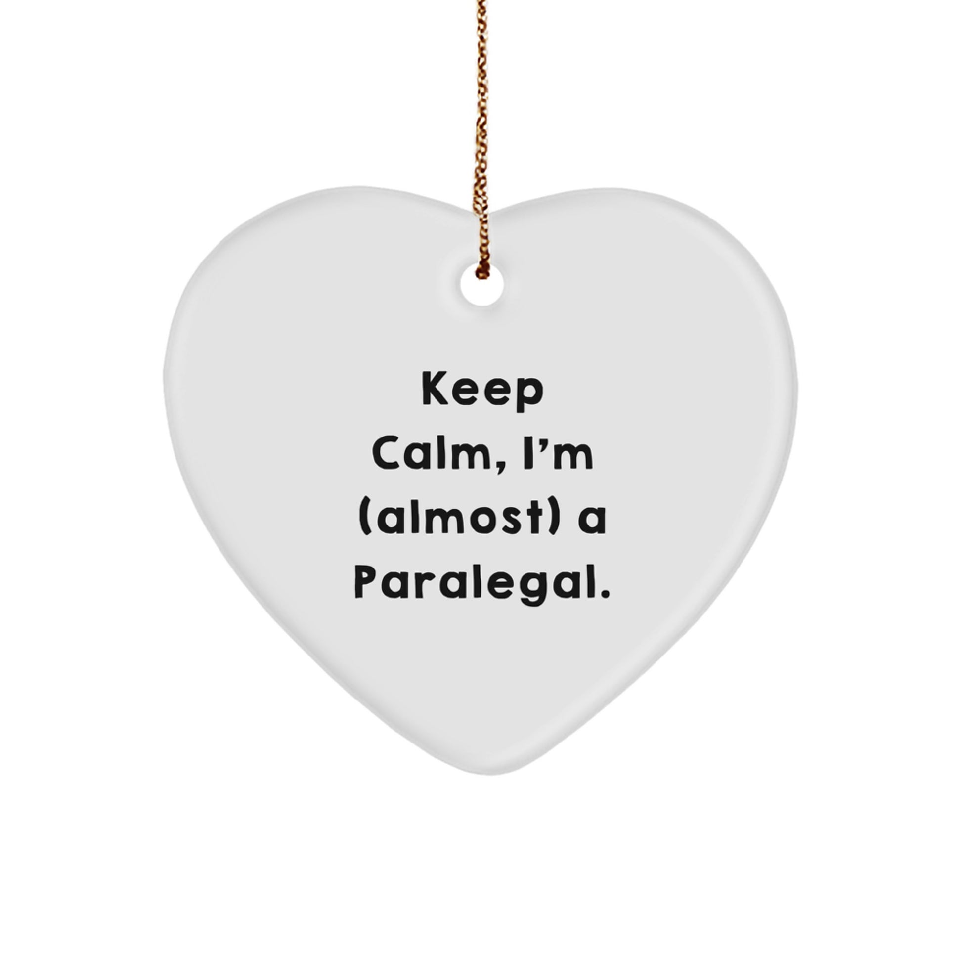 Funny Paralegal Heart Ornament Gifts from Friends and Family for Paralegal Christmas Unique Present - Image 1